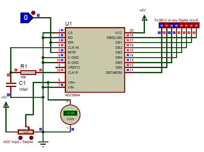 ADC0804 Circuit