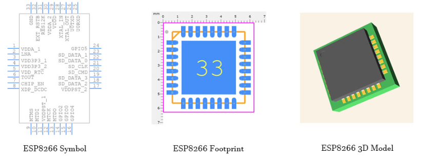 ESP8266 CAD Model
