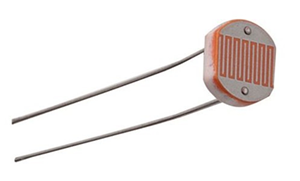 Photoresistor also called an LDR (Light Dependent Resistor)